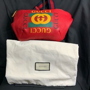 Gucci Red and Green Logo Bum Bag